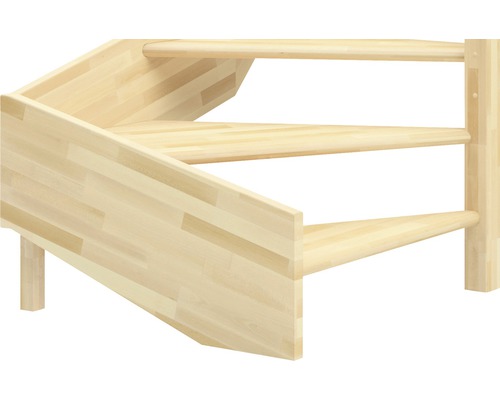 Trätrappa med tre steg