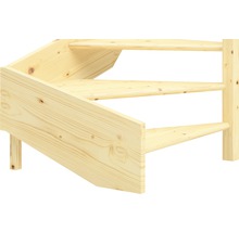 Trätrappa av barrträ