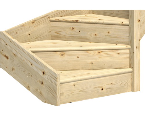 Detaljvy av trätrappa