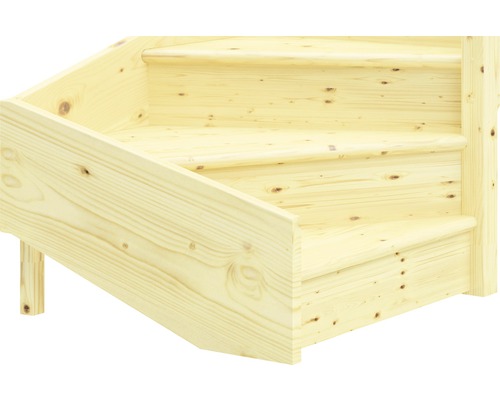 Trätrappa med tre steg