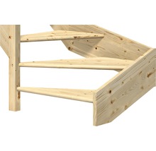 Utrymmesbesparande trappa av trä