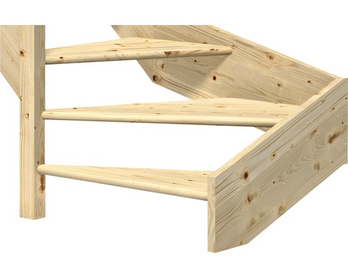 Utrymmesbesparande trappa av trä