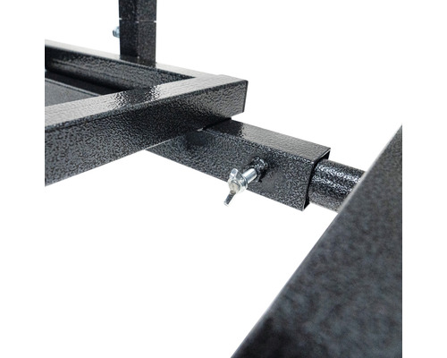 Detaljvy av metallram med skruv