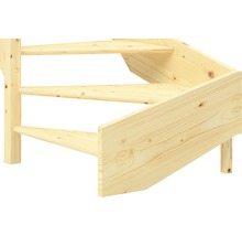 Trätrappa med tre steg