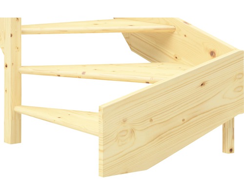 Trätrappa med tre steg