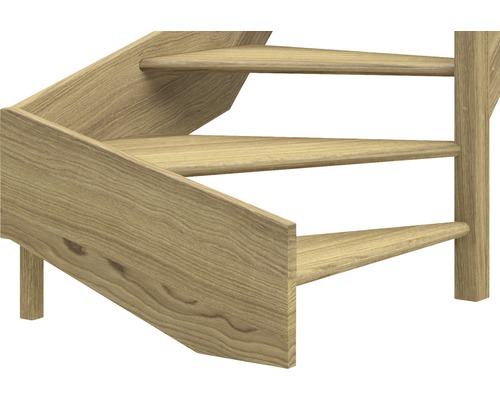 Detaljvy av trätrappa