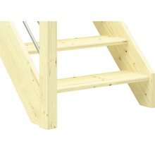 Detaljvy av en trätrappa
