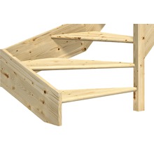 Trätrappa med tre steg