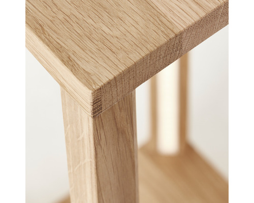 Detaljbild av en bordsskiva i trä