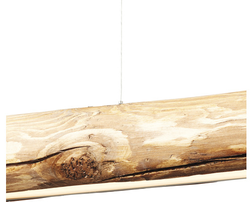 Hänglampa av trädstam