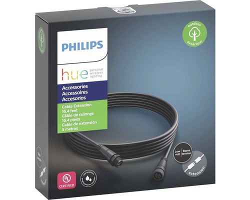 Philips Hue kabel förlängning för utomhusbelysning, 5 meter, förpackning