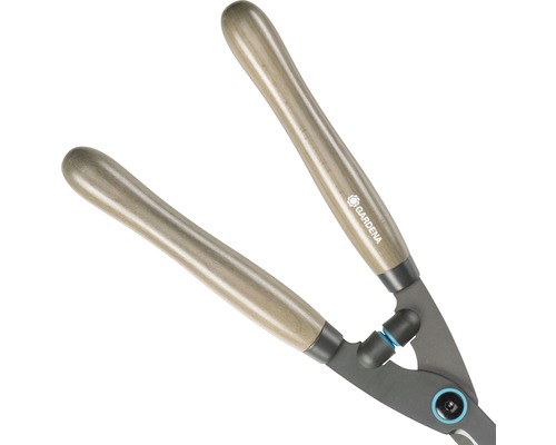 Trädgårdssax med trähandtag och Gardena logo