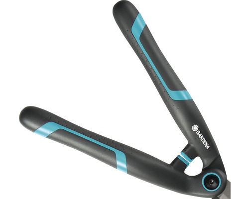 Trädgårdssax med handtag och Gardena logotyp