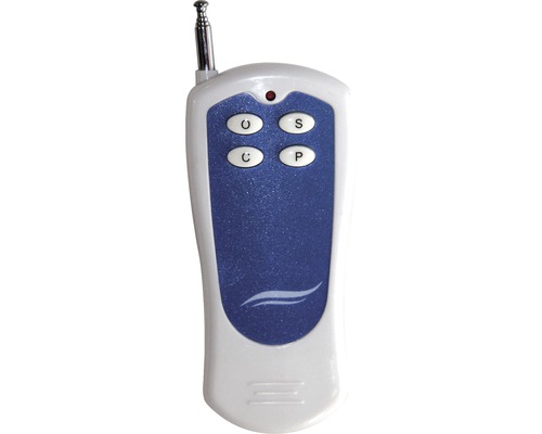 Fjärrkontroll med antenn och fyra knappar