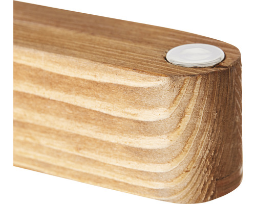 Träbit med monterad möbelglidare