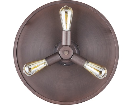 Taklampa med tre lampor i vintage-stil