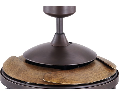 Takfläkt med träblad