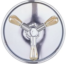 Taklampa med tre Edison-lampor