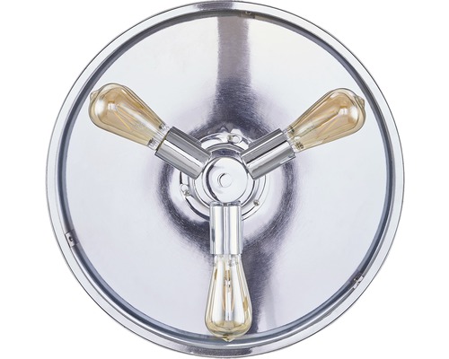 Taklampa med tre Edison-lampor