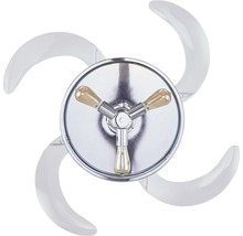 Takfläkt med tre lampor och böjda blad