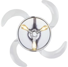 Taklampa med tre glödlampor och fyra skärformade rotorblad