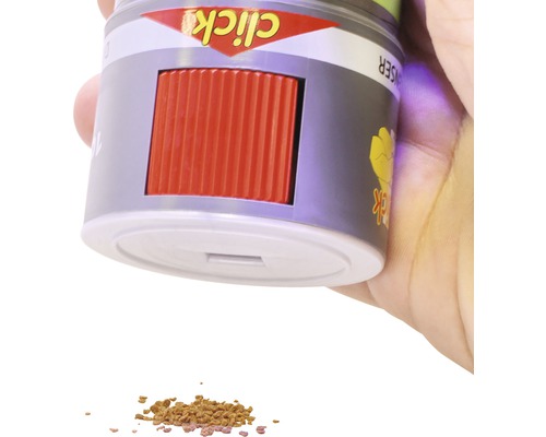 Akvariematningsdispenser som matar ut matpellets