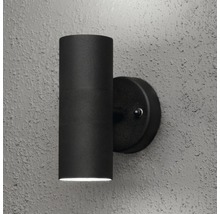 Svart vägglampa för utomhusbruk