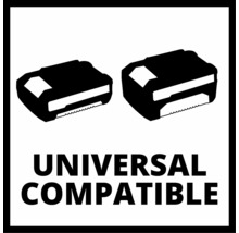 Symbol för universell kompatibilitet med batterier