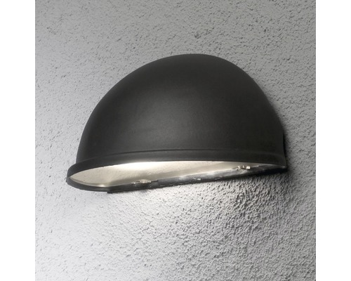 Halvrund vägglampa för utomhusbruk