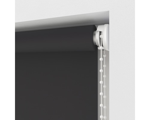 Mörkgrå rullgardin med kedjedrag