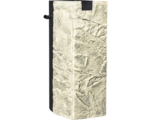 Akvariefilter med stenstruktur