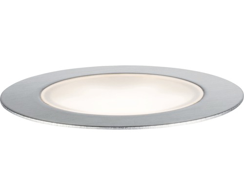 Rund infälld lampa med metallram