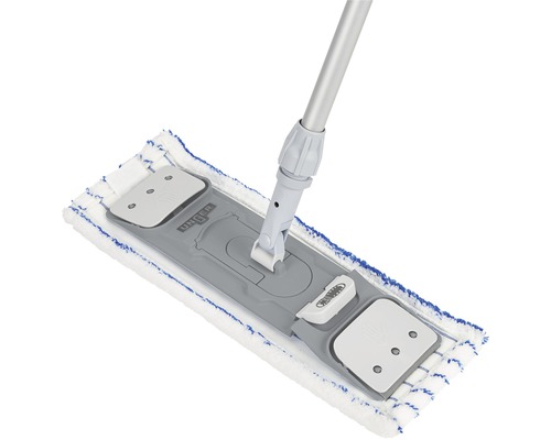 Plattmopp med teleskopskaft och mikrofiberöverdrag