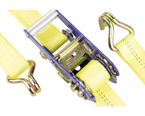 Spännband med spärr och krokar