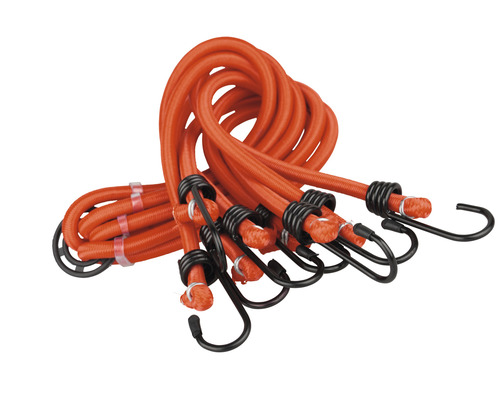 Orange spännband med krokar för lastsäkring