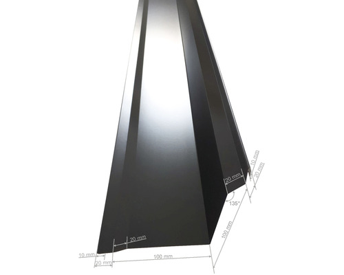 Trapetsplåt med måttangivelser