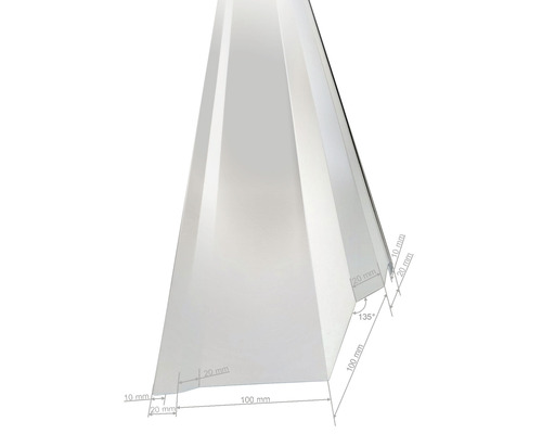 Plastavslutningsprofil med mått för gör-det-själv-projekt