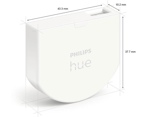 Produktmått för Philips Hue dimmerströmbrytare