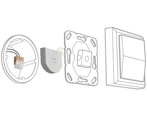 Philips Hue väggströmbrytarmodul med Wago-klämmor
