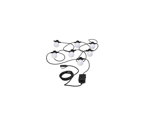 Ljusslinga med åtta glödlampor, kabel och transformator