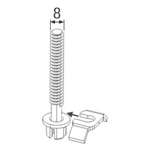 Kopplingsskruv HETTICH med islagsmuff M8x100mm