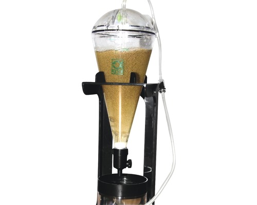 Kläckare för fiskrom på svart stativ