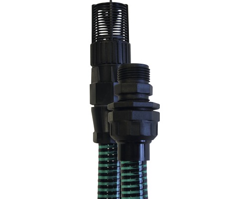 Backventil och sugslang för trädgårdspumpar