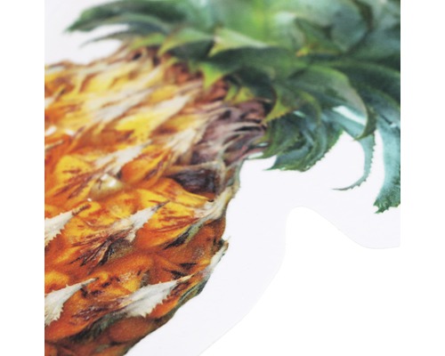 Närbild av ananasdekal