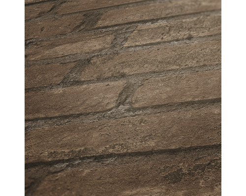 Närbild av en tapet med tegelmönster