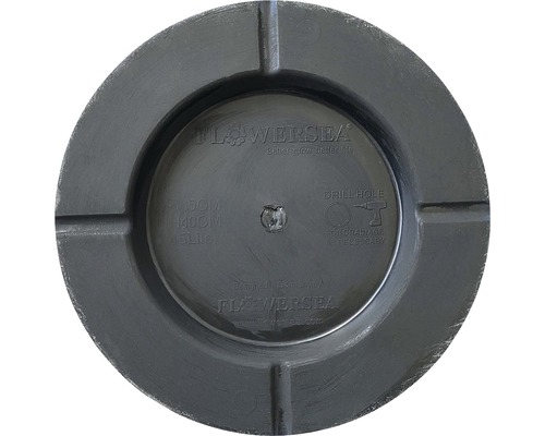 Blomfat i plast, fyrtio centimeter i diameter