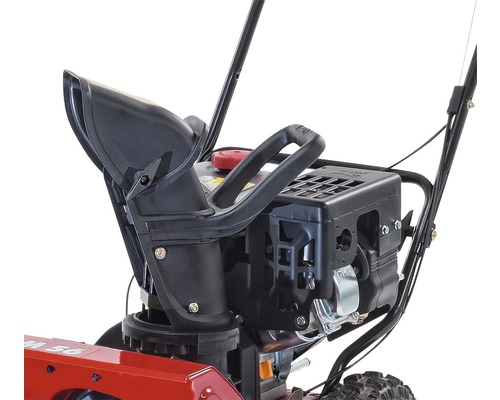 Detaljvy av en snöfräsutkastare