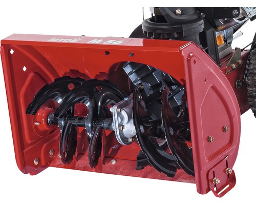 Detaljbild av snöslungan med fräsvals