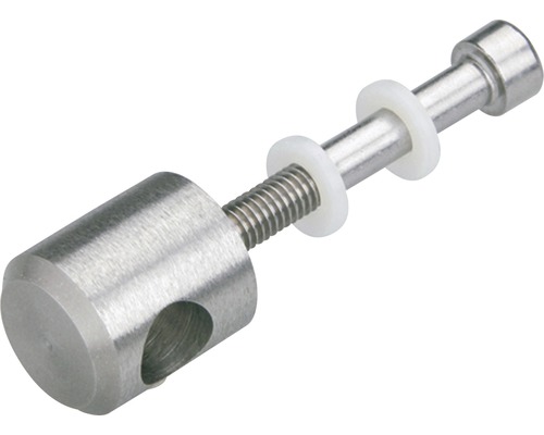 Fästelement i metall med gänga och brickor