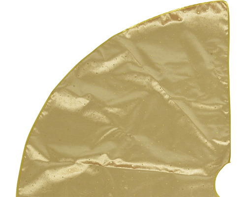 Gyllene julgransmatta med dekorationer